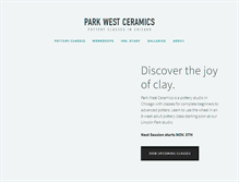Tablet Screenshot of parkwestceramics.com